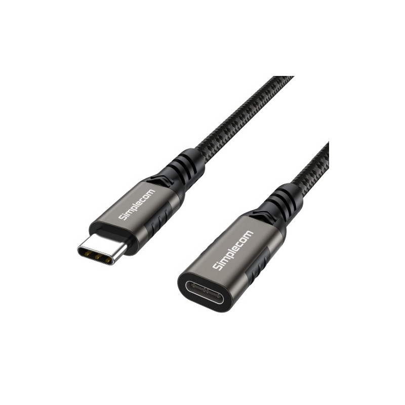 Simplecom CAU610 USB-C Male to Female Extension Cable USB 3.2 Gen2 PD 100W 20Gbps 1M