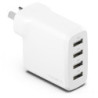 Cygnett PowerPlus 24W Multi Port USB-A Wall Charger - White(CY4768PDWCH) 4xUSB-A (12W),Compact,Lightweight,24W Max,2 Years Wa