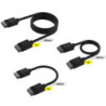 Corsair iCUE LINK Cable Kit with Straight connectors - 100mm x 1, 200mm x 1, 600mm x 1 Black(LS)