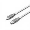 Cygnett Armoured Lightning to USB-C (2.0) Cable (1M) -White(CY4668PCCCL),30W,Braided, 480Mbps Transfer, Fast Charge iPhone/iP