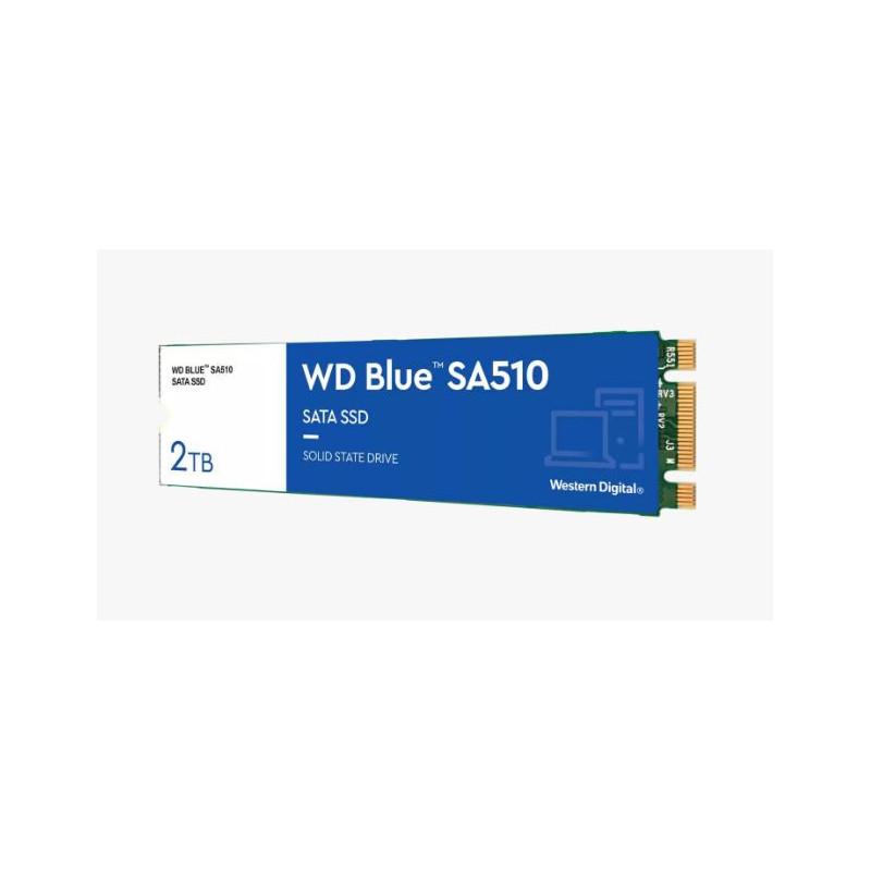 Western Digital WDS200T3B0B  WD Blue SA510 SATA SSD   2TB  M.2 2280   5-Year Limited Warranty