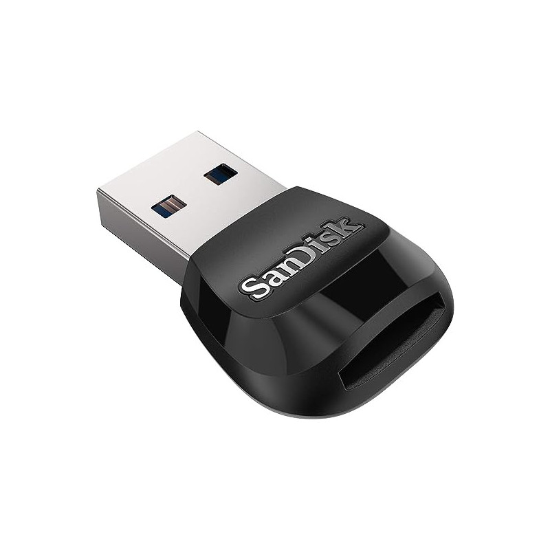 Sandisk MobileMate USB 3.0 Reader  microSD™ card reader   speeds up to 170 MB/s  USB-A 2-year limited warranty