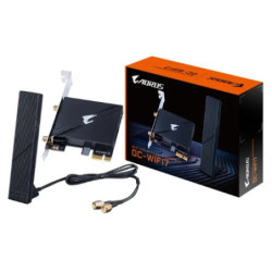 Gigabyte GC-WIFI7 Motherboard, Wi-Fi 7, up to 5800Mbps, up to 320MHz bandwidth support across the 2.4GHz, 5GHz, and 6GHz band