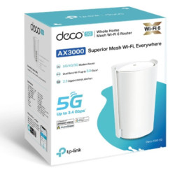 TP-Link Deco X50-5G(1-pack) 5G AX3000 Whole Home Mesh WiFi 6 Gateway, 574 Mbps at 2.4 GHz   2402 Mbps at 5 GHz, 5G 3.4Gbps/90