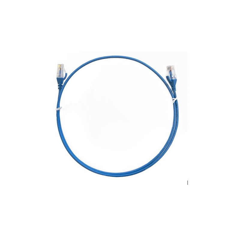 8ware CAT6 Thin Cable 1.5m / 150cm - Blue Color Premium RJ45 Ethernet Network LAN UTP Patch Cord 26AWG for Data