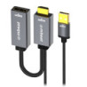 mbeat® Tough Link HDMI to DisplayPort Adapter with USB Power  Seamless Signal Transfer  Plug-and-Play Convenience Cable Leng