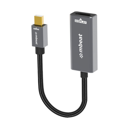 mbeat® Tough Link Mini DisplayPort to HDMI Adapter  Seamless Connectivity  HDMI Version: 1.3  1080p@60Hz HD display Package 