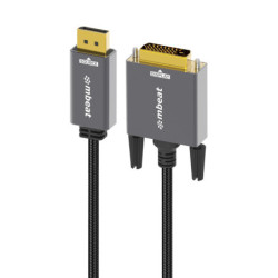 mbeat® Tough Link 1.8m DisplayPort to DVI-D Cable Effortless plug and play Resolutions up to 1080p/60Hz (1920×1080) Package