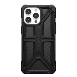 UAG Monarch Apple iPhone 15 Pro Max (6.7') Rugged Case - Carbon Fiber (114298114242), 20ft. Drop Protection (6M), Tactical Gr