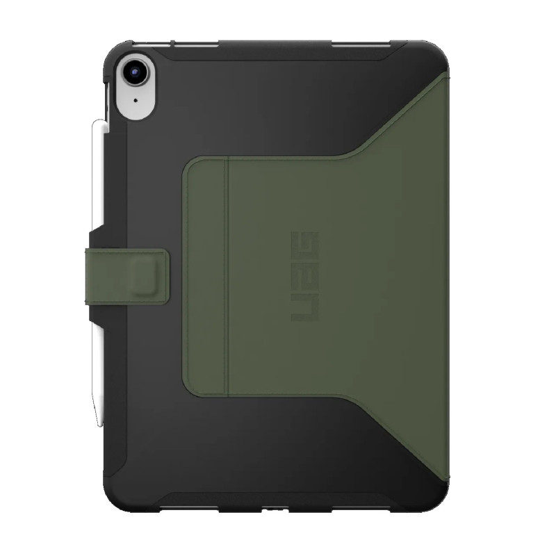 UAG Scout Apple iPad (11.0') 11th Gen (A16) / iPad 10th Gen (10.9') Folio Rugged Case (Black/Olive) - DROP  Military Standard