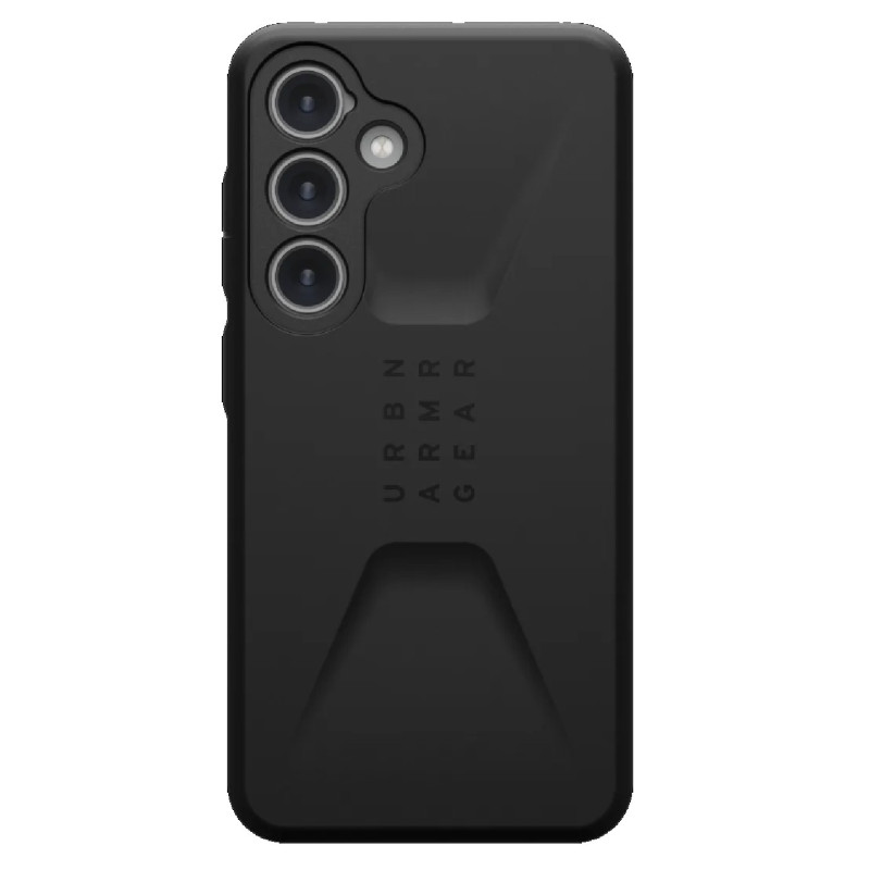UAG Civilian Samsung Galaxy S24 5G (6.2') Rugged Case - Black (214437114040), 20ft. Drop Protection (6M), Raised Screen Surro