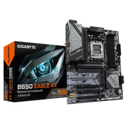 Gigabyte B650 EAGLE AX, AM5, 4 x DDR5 up to 256 GB,  1 x HDMI port, 4x PCI Express x16, 3x  M.2. 4x USB 3.2