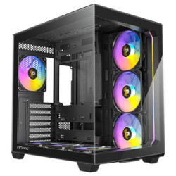 Antec C5 ARGB ATX, mATX Seamless Edge to Edge, Black, 270 degrees, 7x ARGB   PWM Controller, 5090 Back Connect, USB-C, Dual C