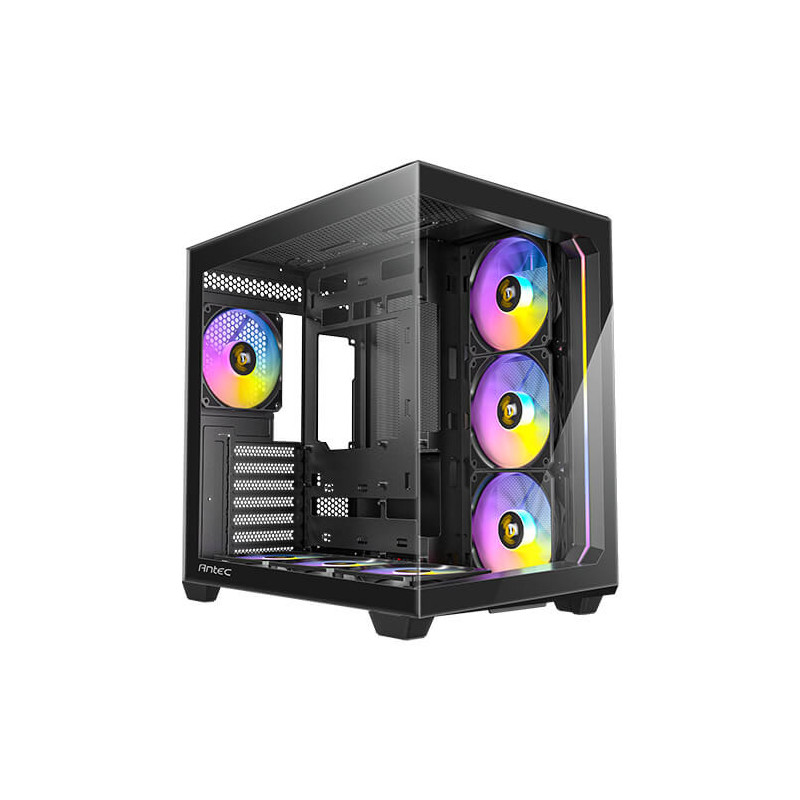 Antec C5 ARGB ATX, mATX Seamless Edge to Edge, Black, 270 degrees, 7x ARGB   PWM Controller, 5090 Back Connect, USB-C, Dual C