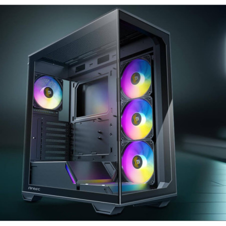 Antec C3 ARGB Black ATX,  270 Degrees View, 4x ARGB PWM Fans control, USB-C, 36CM top, 24cm Front. Cable Management, GPU 41.5