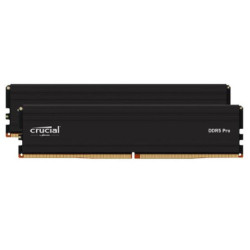 Crucial Pro 96GB (2x48GB) DDR5 UDIMM 5600MHz CL46 46-45-45 1.1V Black Heat Spreader Support Intel XMP AMD Ryzen Desktop PC Ga