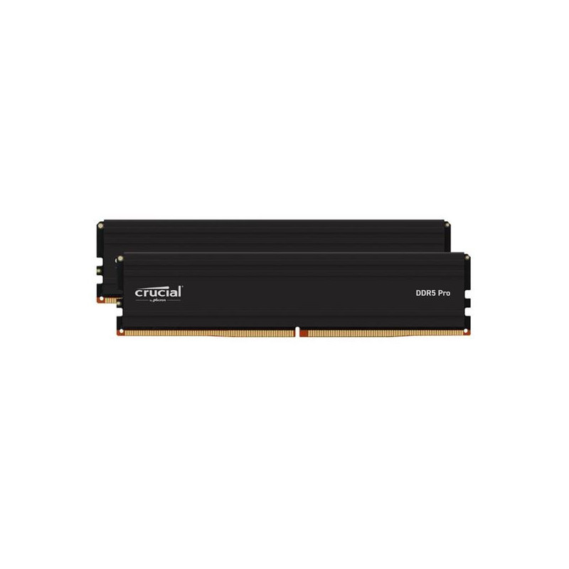 Crucial Pro 96GB (2x48GB) DDR5 UDIMM 5600MHz CL46 46-45-45 1.1V Black Heat Spreader Support Intel XMP AMD Ryzen Desktop PC Ga