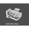 Antec RGB Adjustable Shift PCI Vertical GPU Bracket PCI-E 4.0 Riser Cable white (190mm) for 4090 & 7900 XTX Cards. E-ATX, ATX