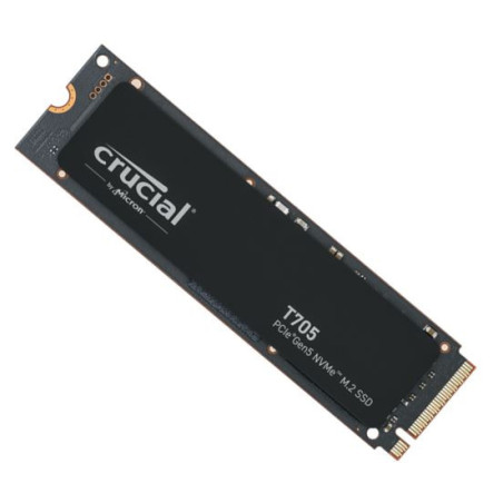 Crucial T705 1TB Gen5 NVMe SSD - 13600/10200 MB/s R/W 600TBW 1400K IOPs 1.5M hrs MTTF DirectStorage for Intel 14th Gen & AMD 