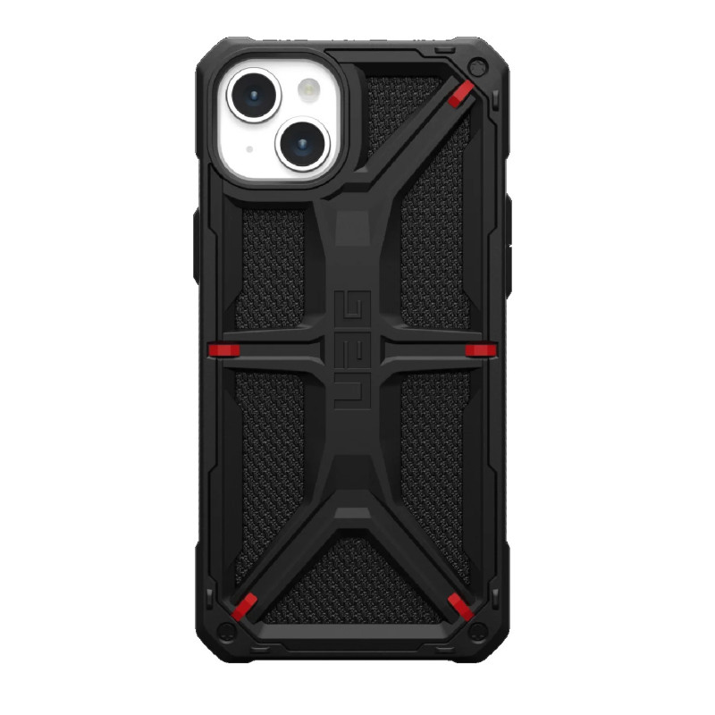 UAG Monarch Kevlar Apple iPhone 15 Plus (6.7') Rugged Case - Kevlar Black (114309113940), 20ft. Drop Protection (6M), 10 Year