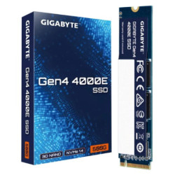 GIGABYTE Gen4 4000E 500GB NVMe PCIe 4.0 x4 M.2 2280 SSD, 3600MB/s Read, 3000MB/s Write, 1.5M Hours MTBF, 3-Year Warranty