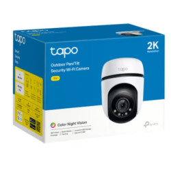 TP-Link TC41 Outdoor Pan/Tilt Security WiFi Camera, 2K, Colour Night Vision, 360° Visual Coverage, Smart Motion Tracking, Mu