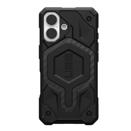 UAG Monarch Pro MagSafe Apple iPhone 16 (6.1') Rugged Case - Carbon Fiber (114458114242), 25ft. Drop Protection (7.6M), 10 Ye