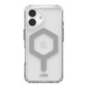 UAG Plyo MagSafe Apple iPhone 16 (6.1') Rugged Case - Ice/Silver (114482114333),16ft. Drop Protection (4.8M), Armored Shell, 