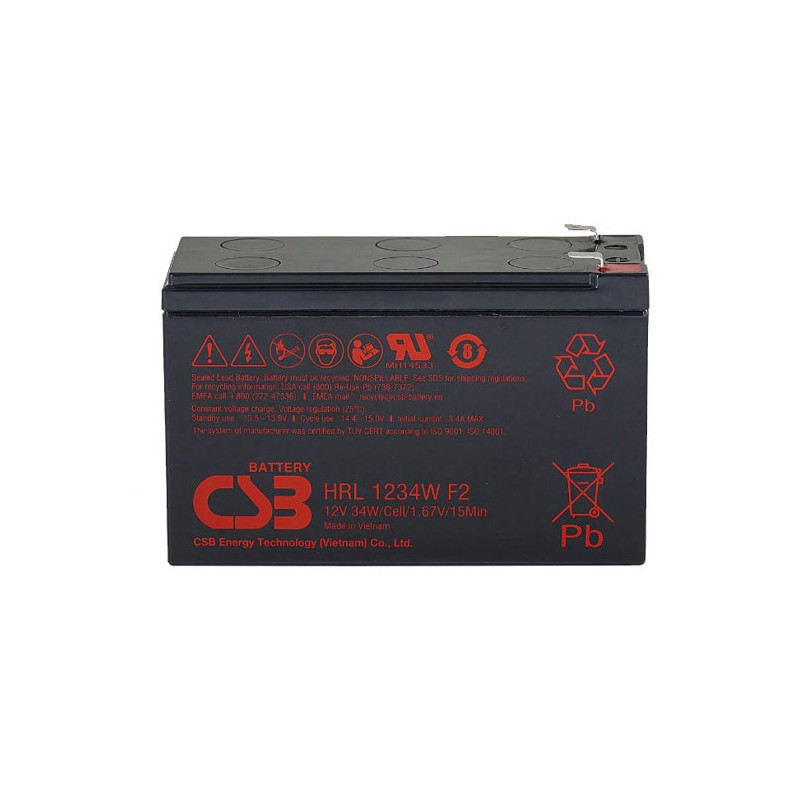 PowerShield 12V 9AH Battery, 10 Year Design Life, compatible with all PowerShield UPS models, long-lasting power source