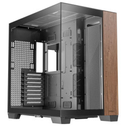 Antec C8 Wood ATX, E-ATX, Seamless Edge View Front and Side, USB-C, 4mm Tempered Glass, 360mm liquid cooler top, bottom, side