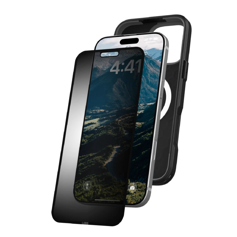 UAG Removable Privacy Apple iPhone 16 Pro (6.3') Screen Protector - Tint (14436811NA), Anti-Glare, Recyclable, Easy to Instal
