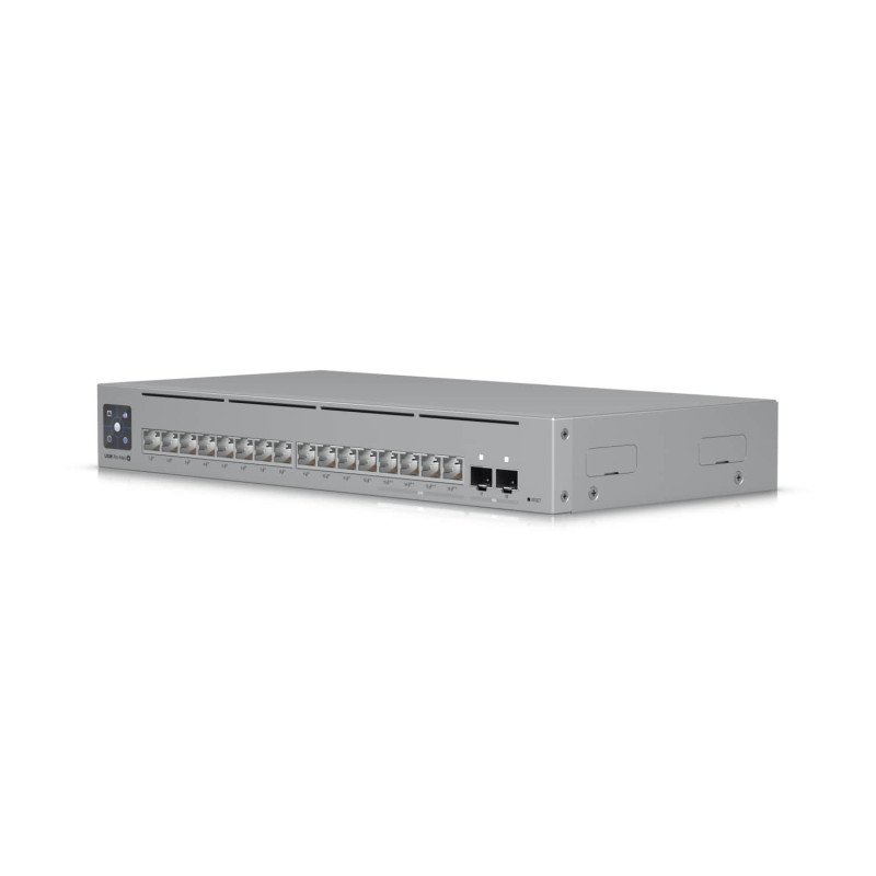 Ubiquiti UniFi Network,Pro Max 16 PoE Switch,16-port, Layer 3 Etherlighting, 2.5 GbE, PoE   Output, Versatile Mounting Option