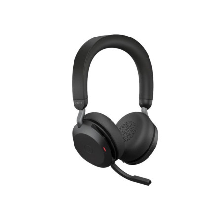 Jabra Evolve2 75 USB-C Link380a MS Stereo Black, 8-Mic Technology, 36 Hours Battery & Fast Charge, Dual-Foam Tech, Discreet H