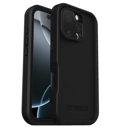 OtterBox FRE MagSafe Apple iPhone 16 Pro (6.3') Case Black - (77-96151),DROP  5X Military Standard,2M IP68, Built-In Screen P