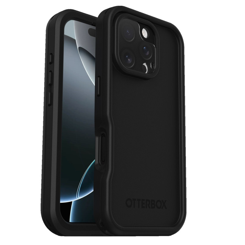 OtterBox FRE MagSafe Apple iPhone 16 Pro Max (6.9') Case Black - (77-96158), DROP  5X Military Standard, Built-In Screen Prot