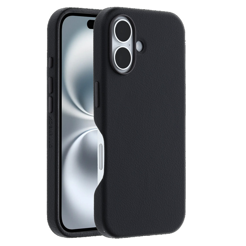 OtterBox Symmetry MagSafe Cactus Leather Apple iPhone 16 Plus (6.7') Case Black-(77-96285),DROP  3X Military Standard,Pocket 