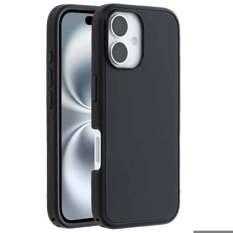 OtterBox Symmetry MagSafe Apple iPhone 16 (6.1') Case Black - (77-96542), Antimicrobial, DROP  3X Military Standard, Raised E