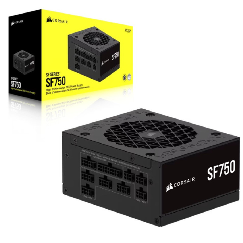 Corsair SF Series SF750 Fully Modular 80 PLUS Platinum SFX Power Supply (AU) – 750W, 92mm FDB, 8×SATA, 2×EPS, 2×PCIe, Ty