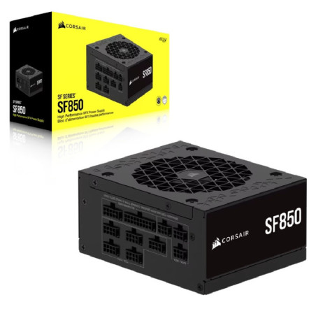 Corsair SF Series SF850 Fully Modular 80 PLUS Platinum SFX Power Supply (AU) – 850W, 92mm FDB, 8×SATA, 3×PCIe, 2×EPS, Ty