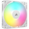 Corsair RS120 ARGB 120mm PWM Fan - Single Pack - White: 72.8 CFM, 2100 RPM, 36 dBA, 0.4A, RGB lighting, Static Pres