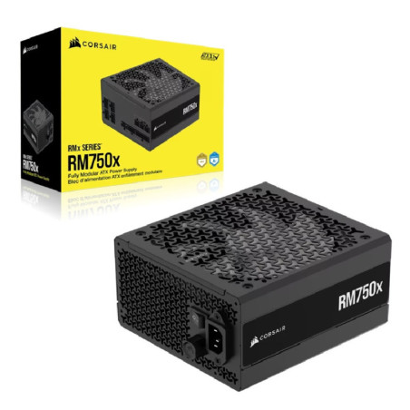 Corsair RMx Series RM750x Fully Modular Power Supply (AU): 750W, 80  Gold, 4x PCIe, 8x SATA, 2x EPS, Zero RPM, ATX 3.1