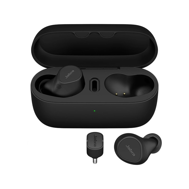 Jabra, Evolve2, Buds, MS Teams, USB-C, Professional, Pocketable Calls.True Wireless Earbudsengineered for Hybrid Working, 8 H
