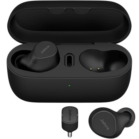 Jabra, Evolve2, Buds, MS Teams, USB-C, Professional, Pocketable Calls.True Wireless Earbudsengineered for Hybrid Working, 8 H