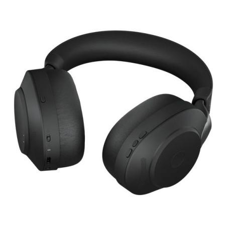 Jabra  Evolve2 85 MS Stereo Black Link 380 USB-C ANC Bluetooth Headset, 10-Microphone Technology, Digital Hybrid ANC, 37 Hour