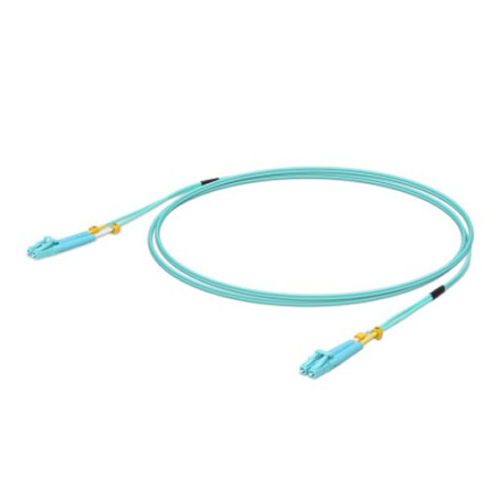 Ubiquiti MultiMode 10 Gbps OM3 Duplex LC Cable, 2m Length, Single Unit,10 Gbps Throughput, LC-LC Connector,