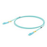 Ubiquiti MultiMode 10 Gbps OM3 Duplex LC Cable, 2m Length, Single Unit,10 Gbps Throughput, LC-LC Connector,
