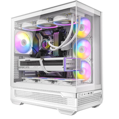 Antec C7-ARGB ATX,E-ATX Panoramic 270 View, USB-C, 4x ARGB PWM Fans. Side Radiator. RTX 5090, 9700x Back Connect MBs, Flip Do
