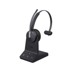 Yealink WH64 Mono Teams DECT Wireless Headset, DECT & Bluetooth Wireless Technology, 3-Mic Noise Cancellation, Charging Stand