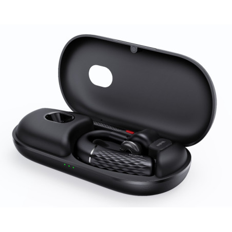 Yealink BH71 Pro USB-C&A Bluetooth Wireless Mono Headset, Carrying Case w/ Built-In Battery ( 20hrs), USB-C to USB-A Cable, 1