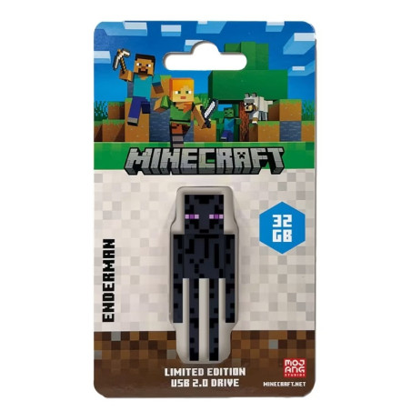 Verbatim Minecraft Enderman, Collector's Edition USB Flash Drive - 32GB - Enderman Retail Pack - Minecraft Movie 2025
